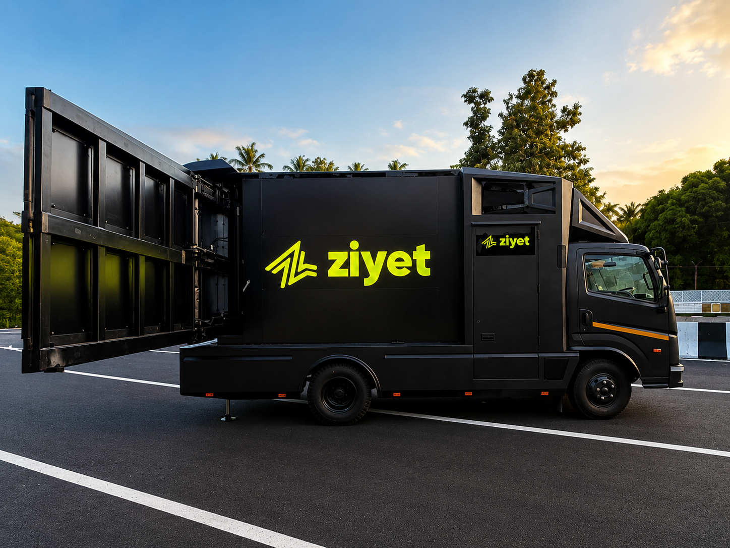 Ziyet mobile LED billboard truck